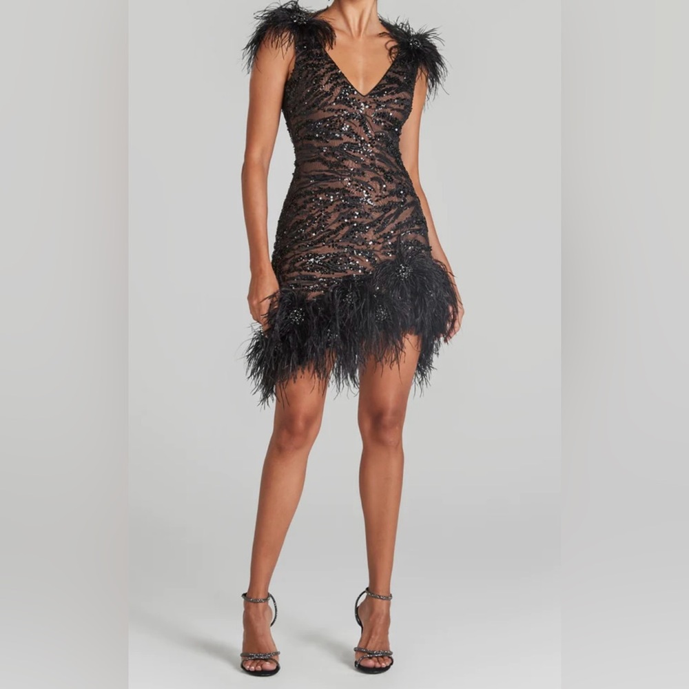 Nadine Merabi- Gina Black Dress